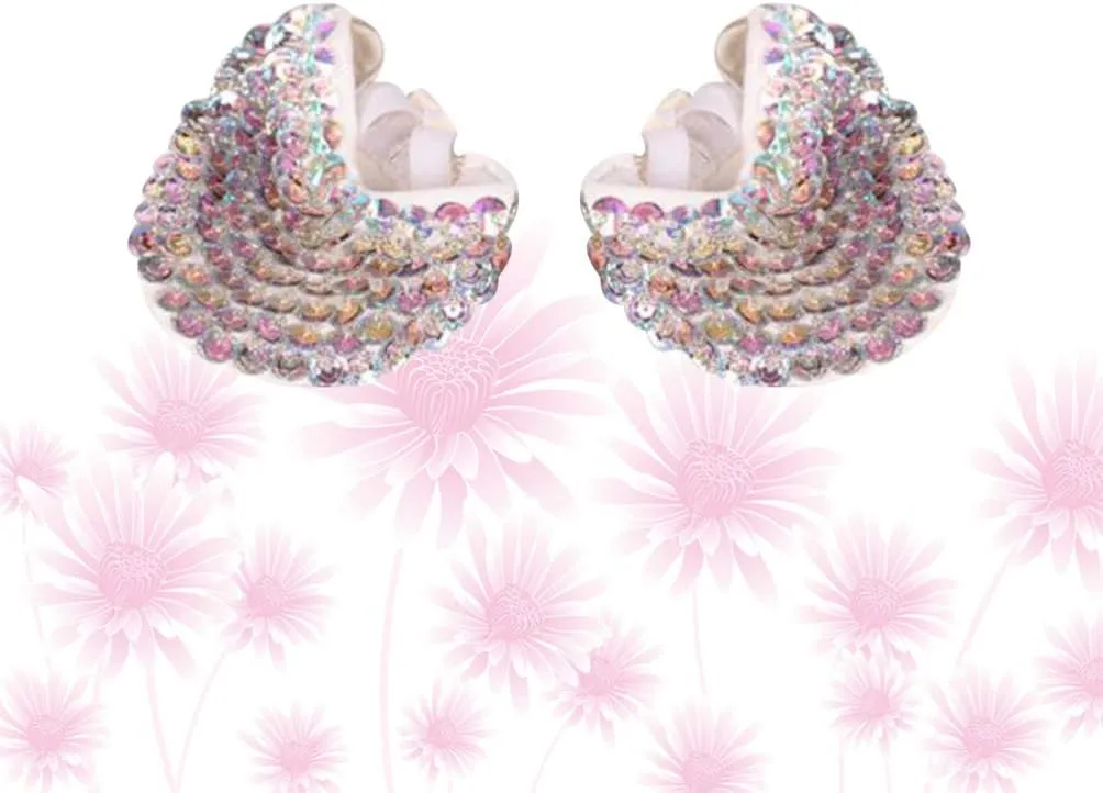1 Pair Contemporary Pirouette Dance Half Sole Crystal Stretch Lyrical Turning Shoes for Ballet Jazz Girls Women Size S