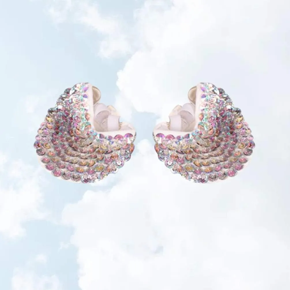 1 Pair Contemporary Pirouette Dance Half Sole Crystal Stretch Lyrical Turning Shoes for Ballet Jazz Girls Women Size S