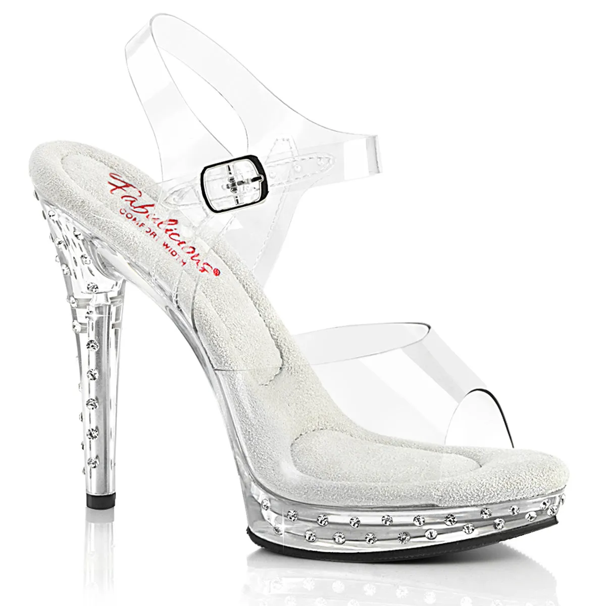 5 Inch Heel GLORY-508SDT Clear