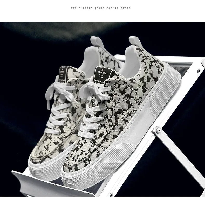 Abstract Canvas Sneakers