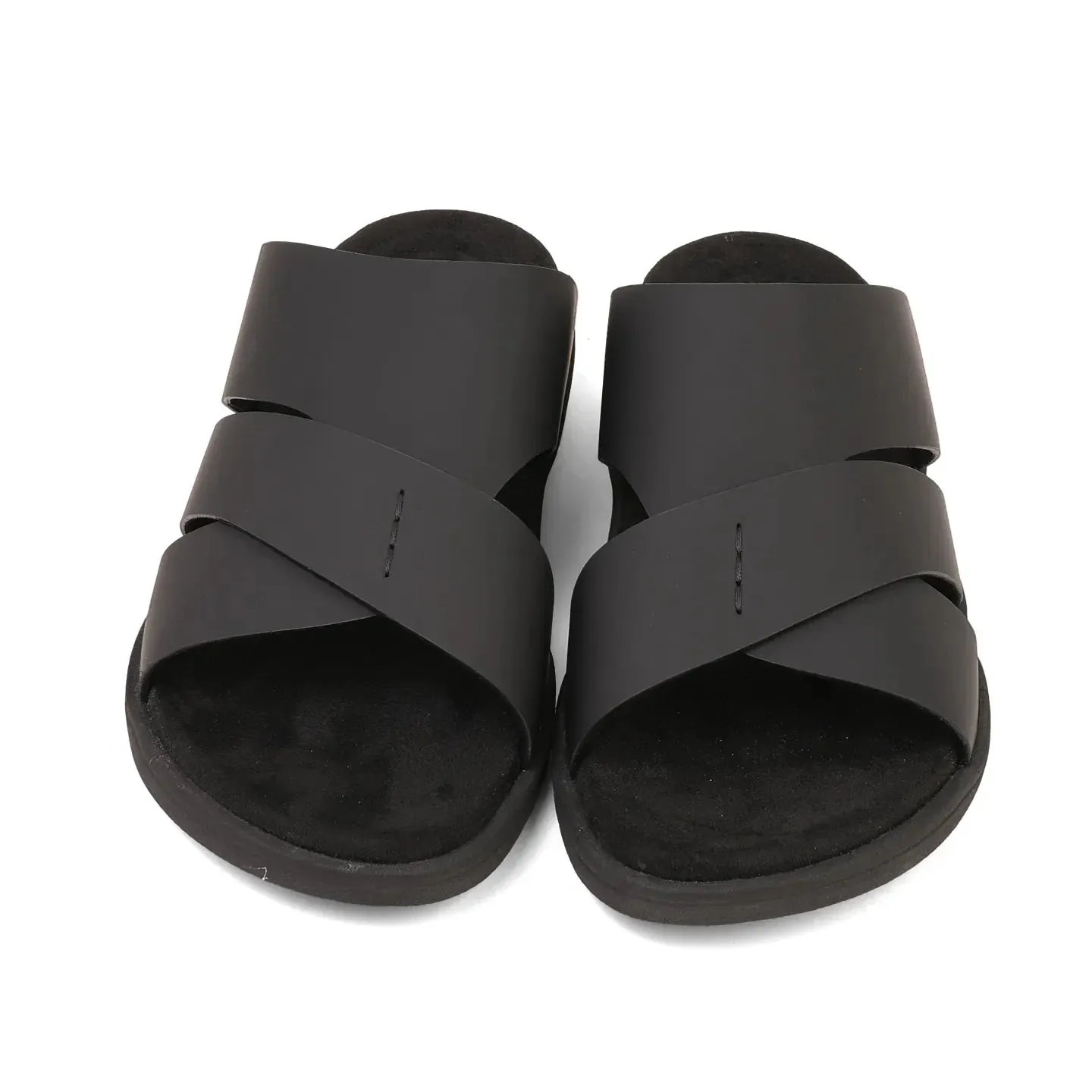 Aetrex Premium Comfort Foot Bed Arabic Sandals Black