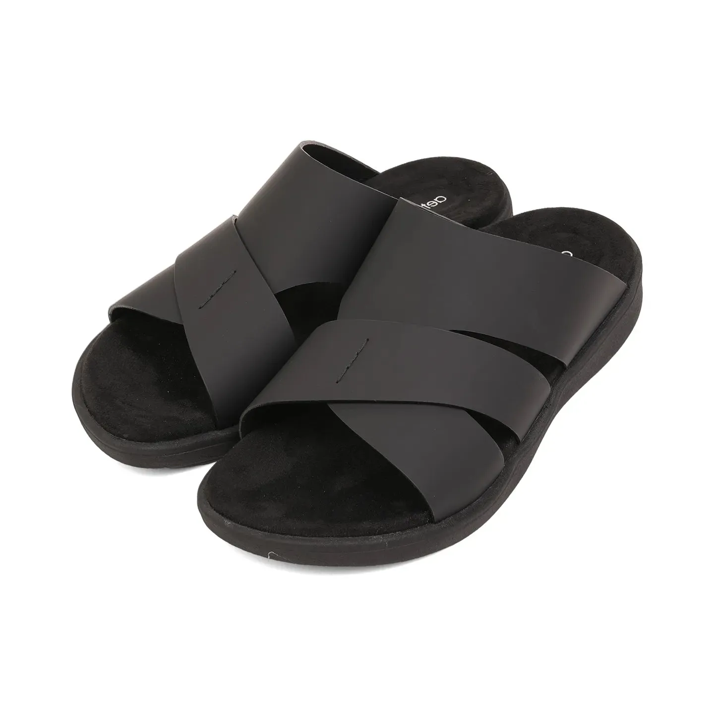 Aetrex Premium Comfort Foot Bed Arabic Sandals Black