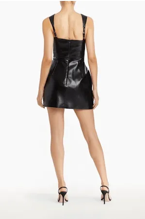 Amanda Uprichard Bethany Skort Romper in Black