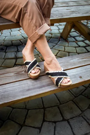ANTIGUA WOVEN RAFFIA SANDAL