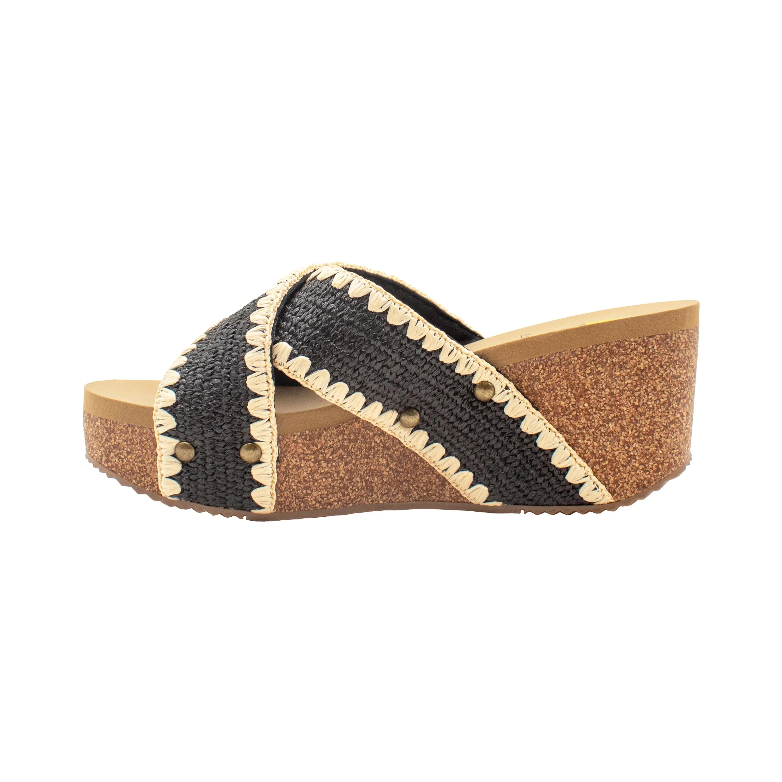 ANTIGUA WOVEN RAFFIA SANDAL