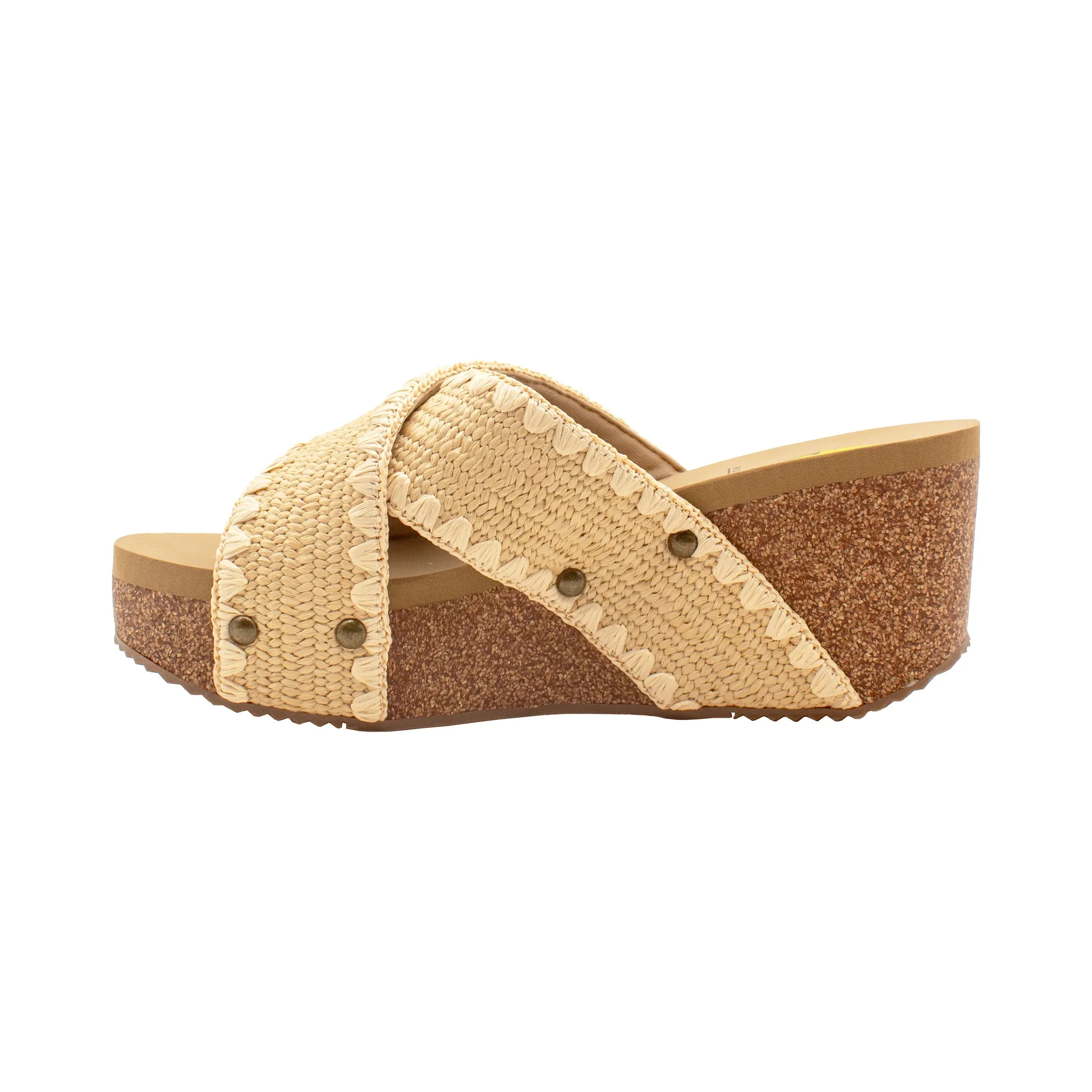 ANTIGUA WOVEN RAFFIA SANDAL