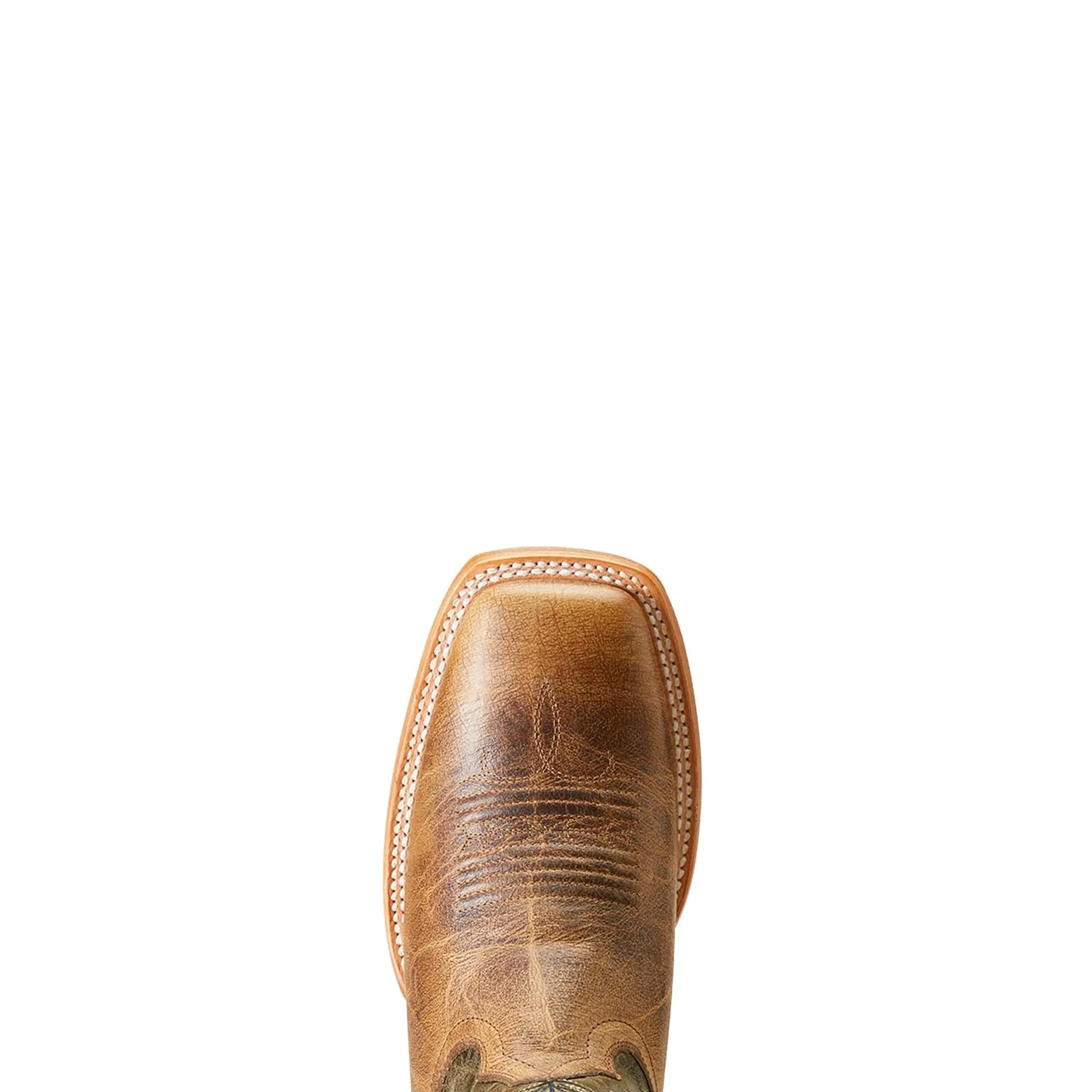 Ariat Mens Cowboss Crinkled Brown/Prairie Green Boot