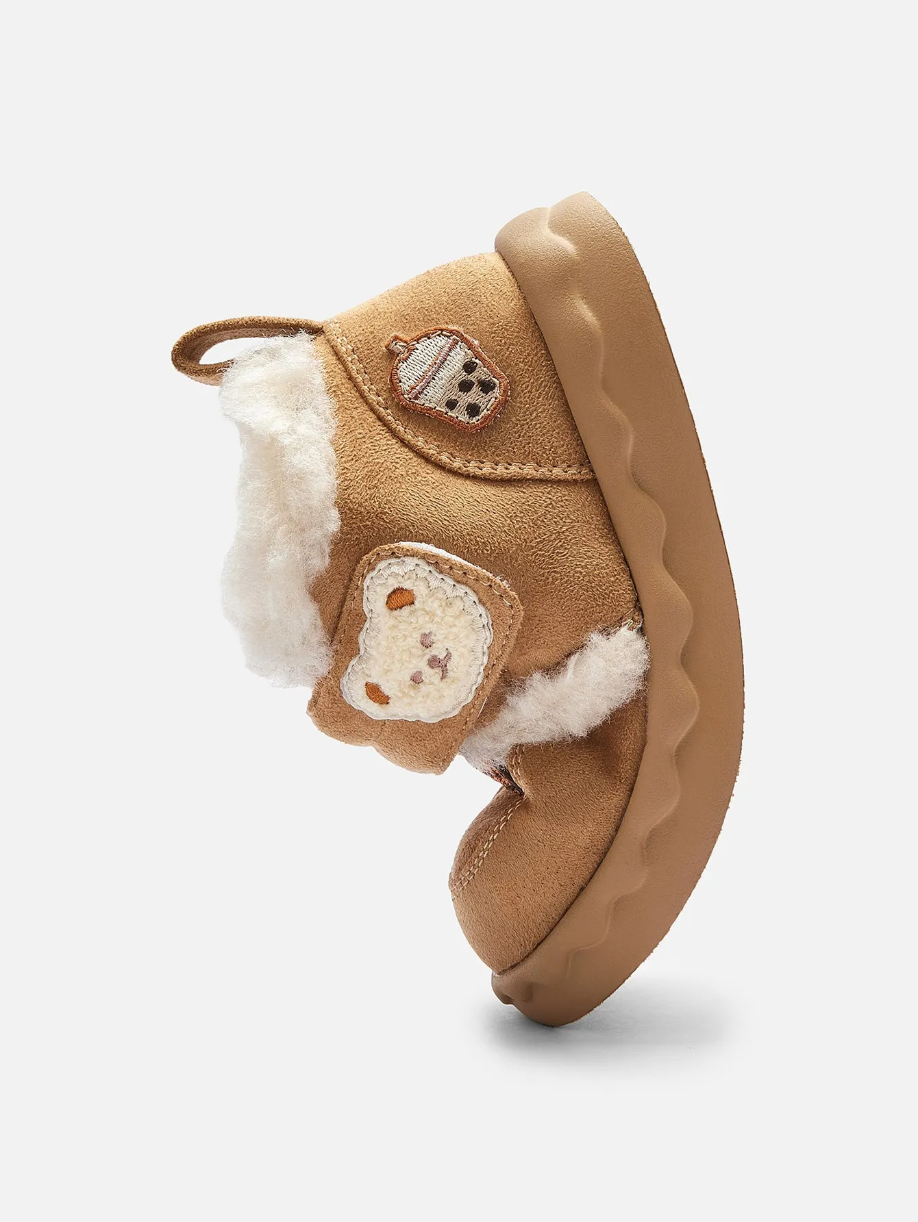 balabala Girl Toddler Velcro Plush Snow Boots
