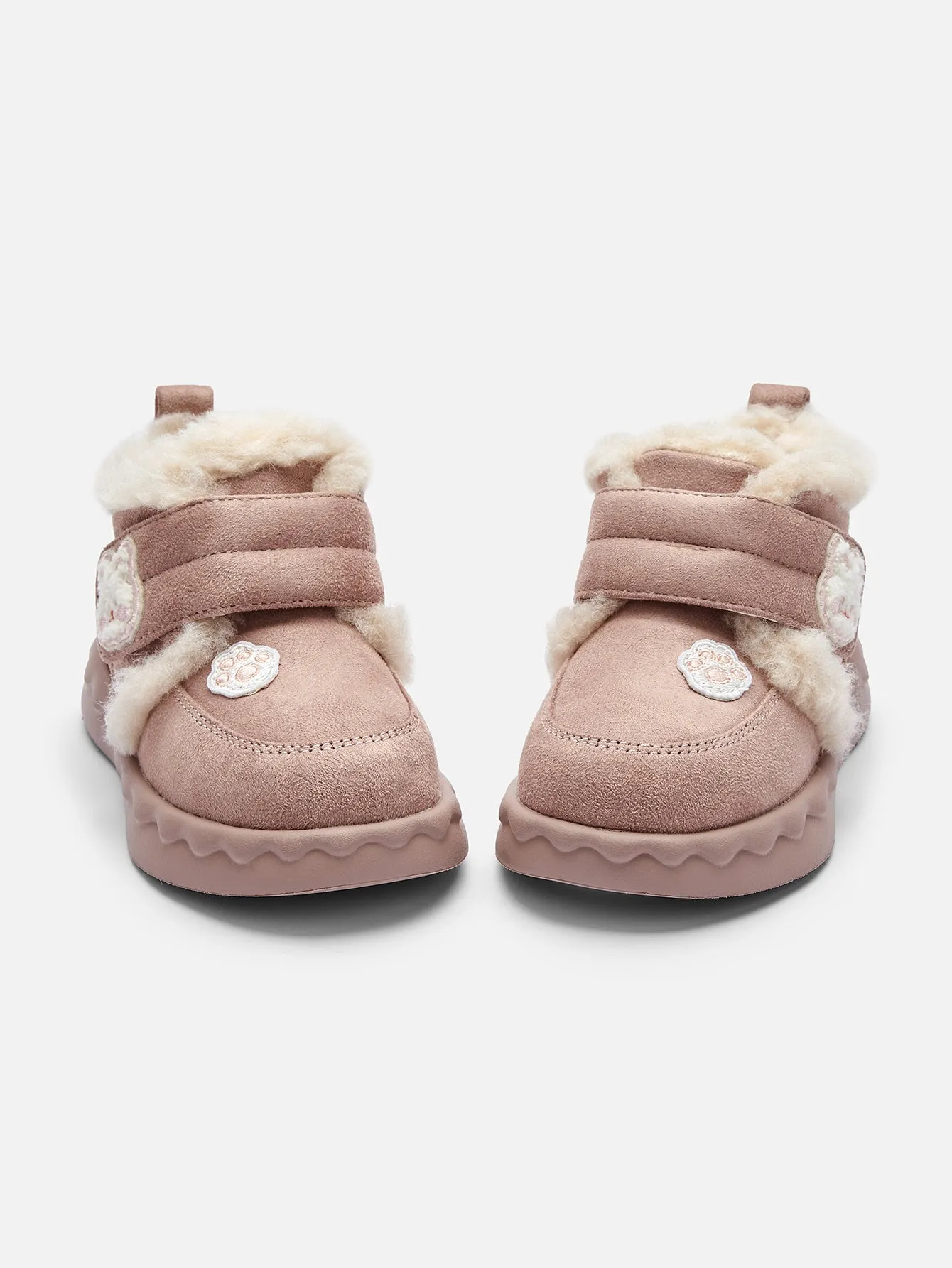 balabala Girl Toddler Velcro Plush Snow Boots