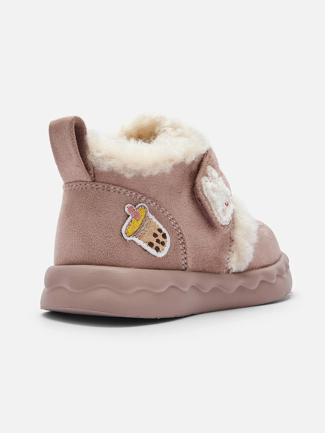 balabala Girl Toddler Velcro Plush Snow Boots