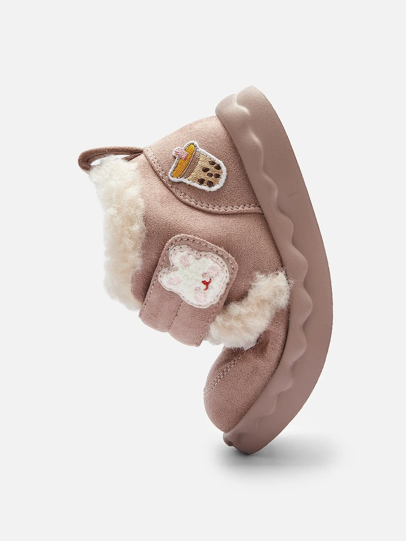 balabala Girl Toddler Velcro Plush Snow Boots