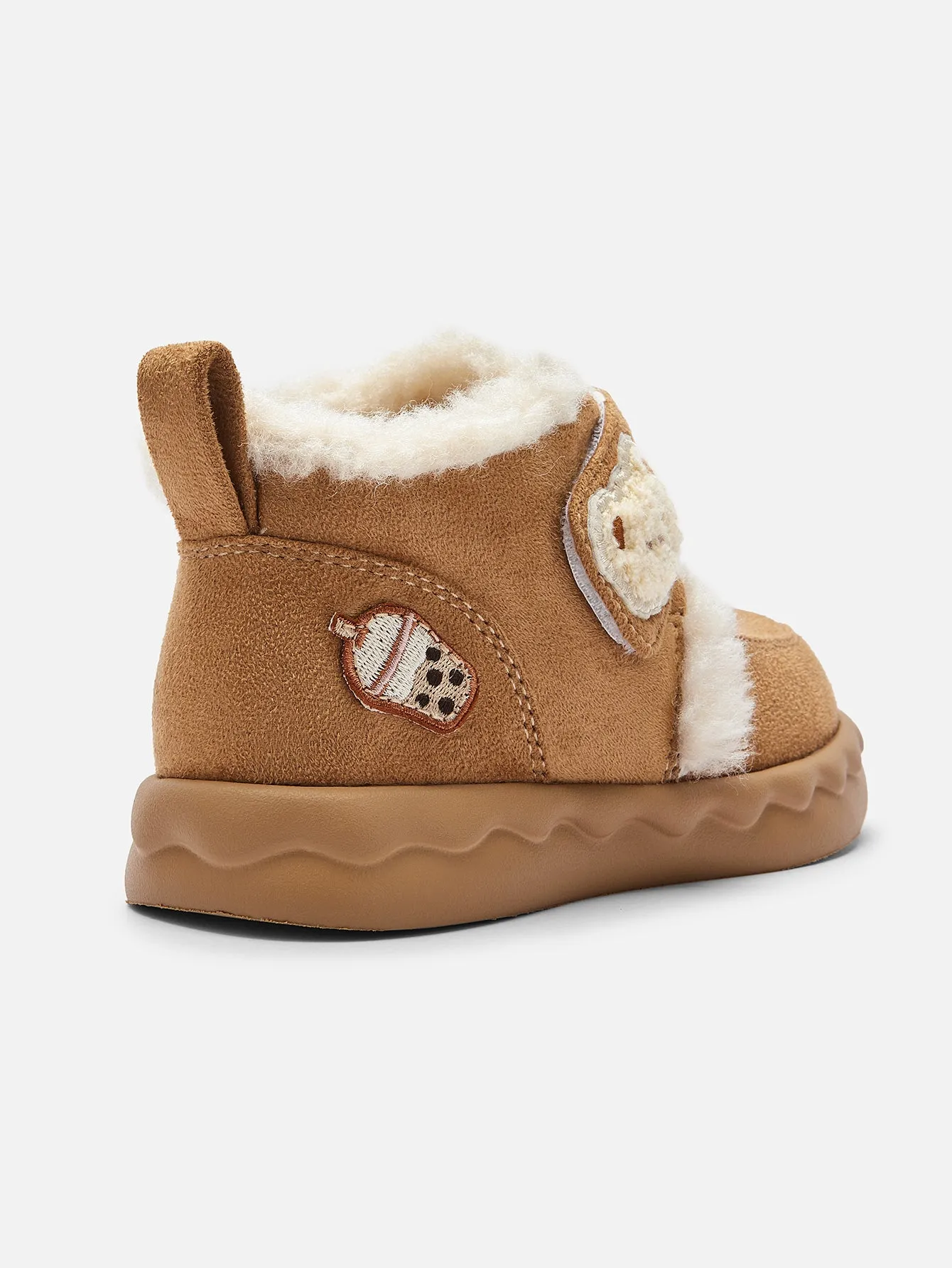 balabala Girl Toddler Velcro Plush Snow Boots