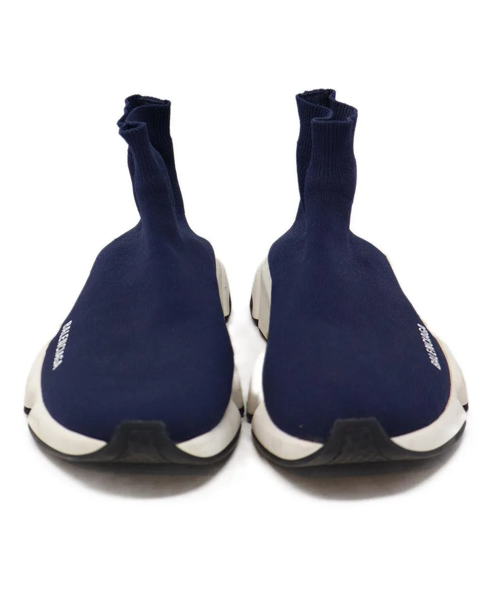 Balenciaga Navy Spandex Sneakers sz 9