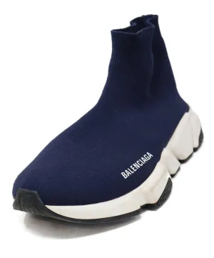 Balenciaga Navy Spandex Sneakers sz 9