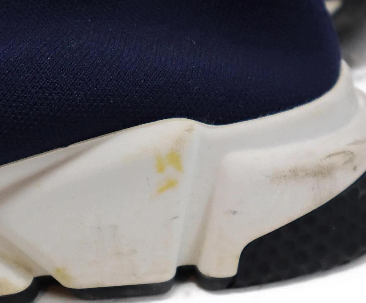 Balenciaga Navy Spandex Sneakers sz 9