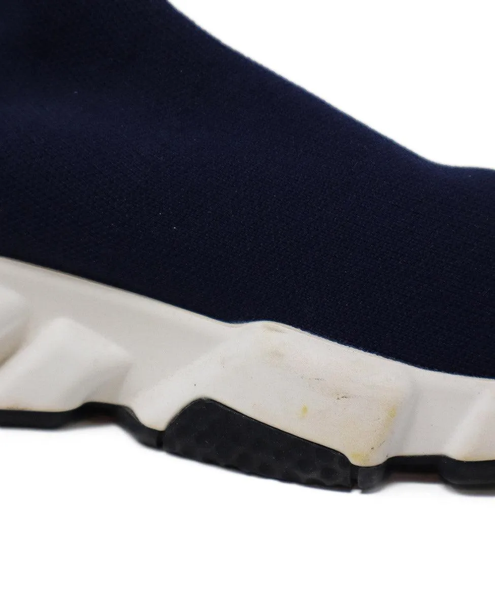 Balenciaga Navy Spandex Sneakers sz 9