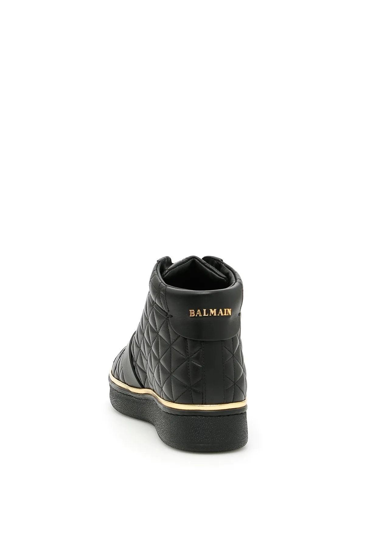 Balmain Quilted Active Hi-Top Sneakers