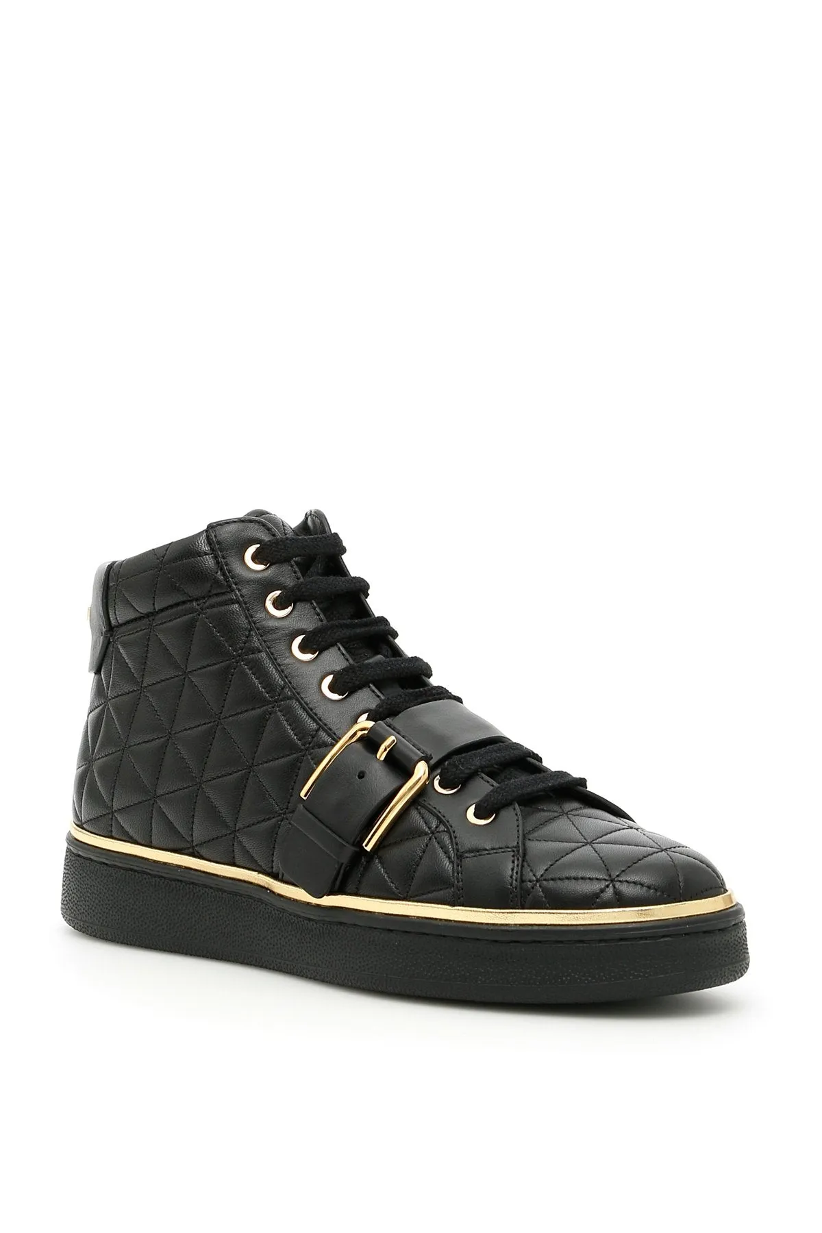 Balmain Quilted Active Hi-Top Sneakers