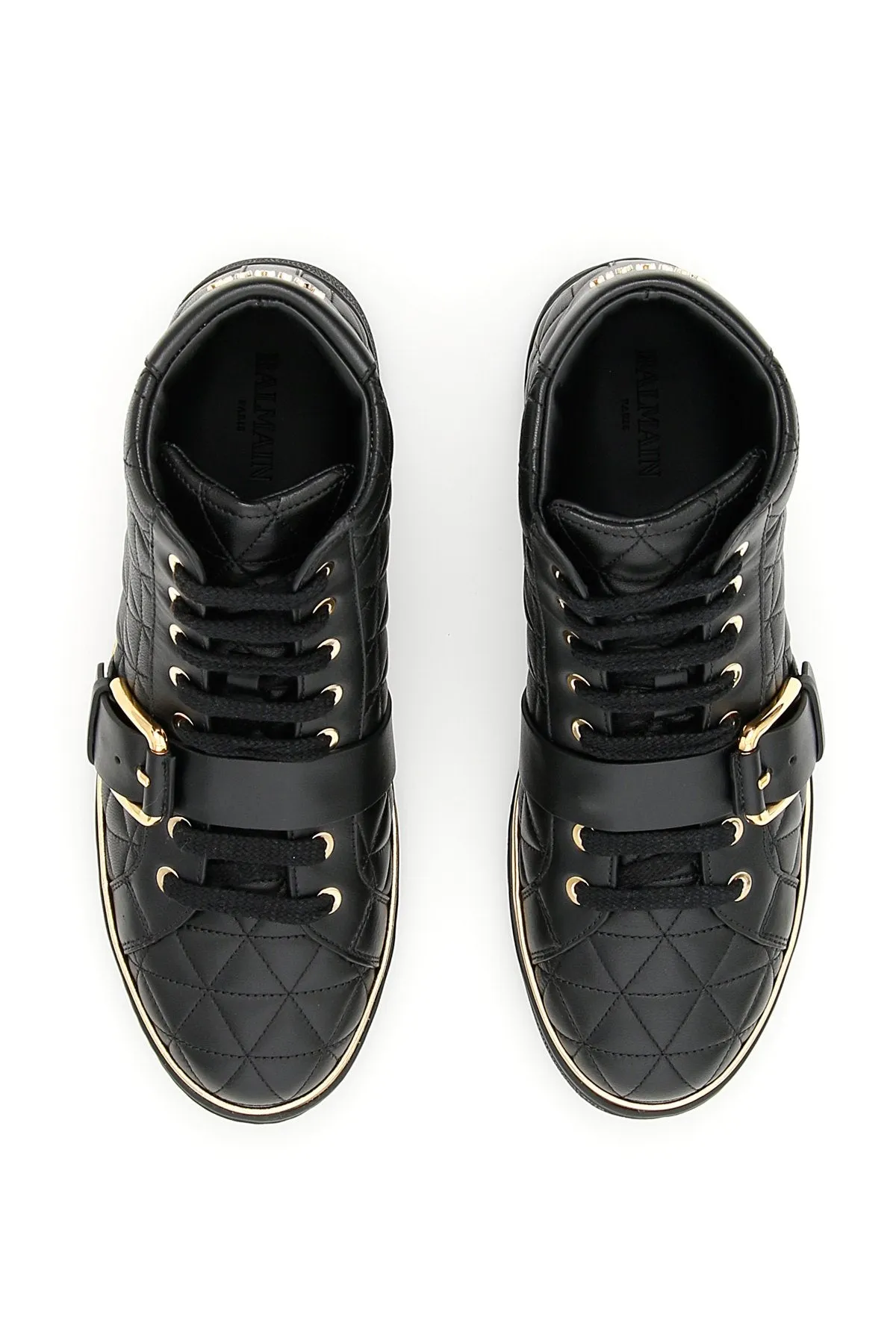 Balmain Quilted Active Hi-Top Sneakers