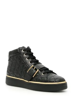 Balmain Quilted Active Hi-Top Sneakers