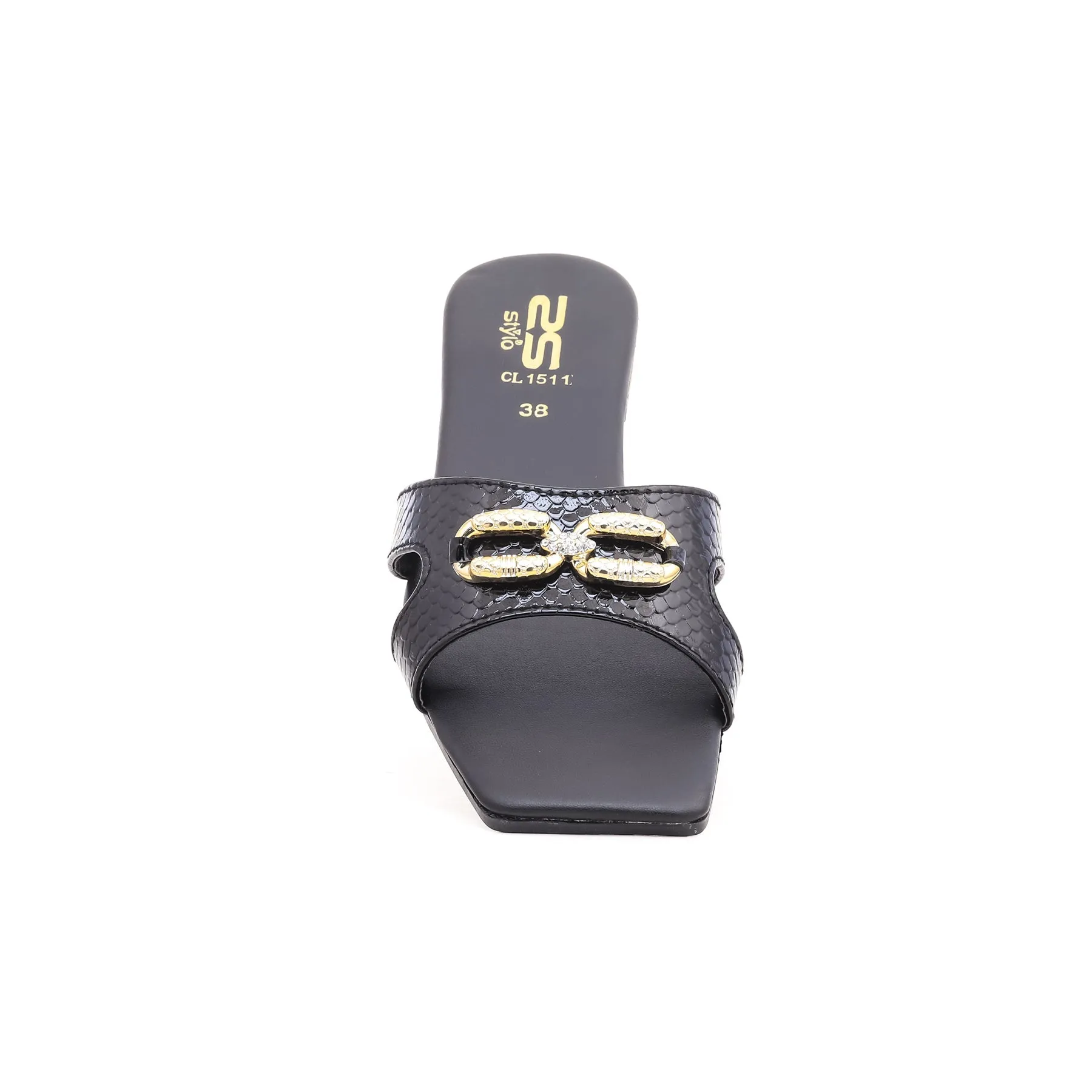 Black Casual Slipper CL1511