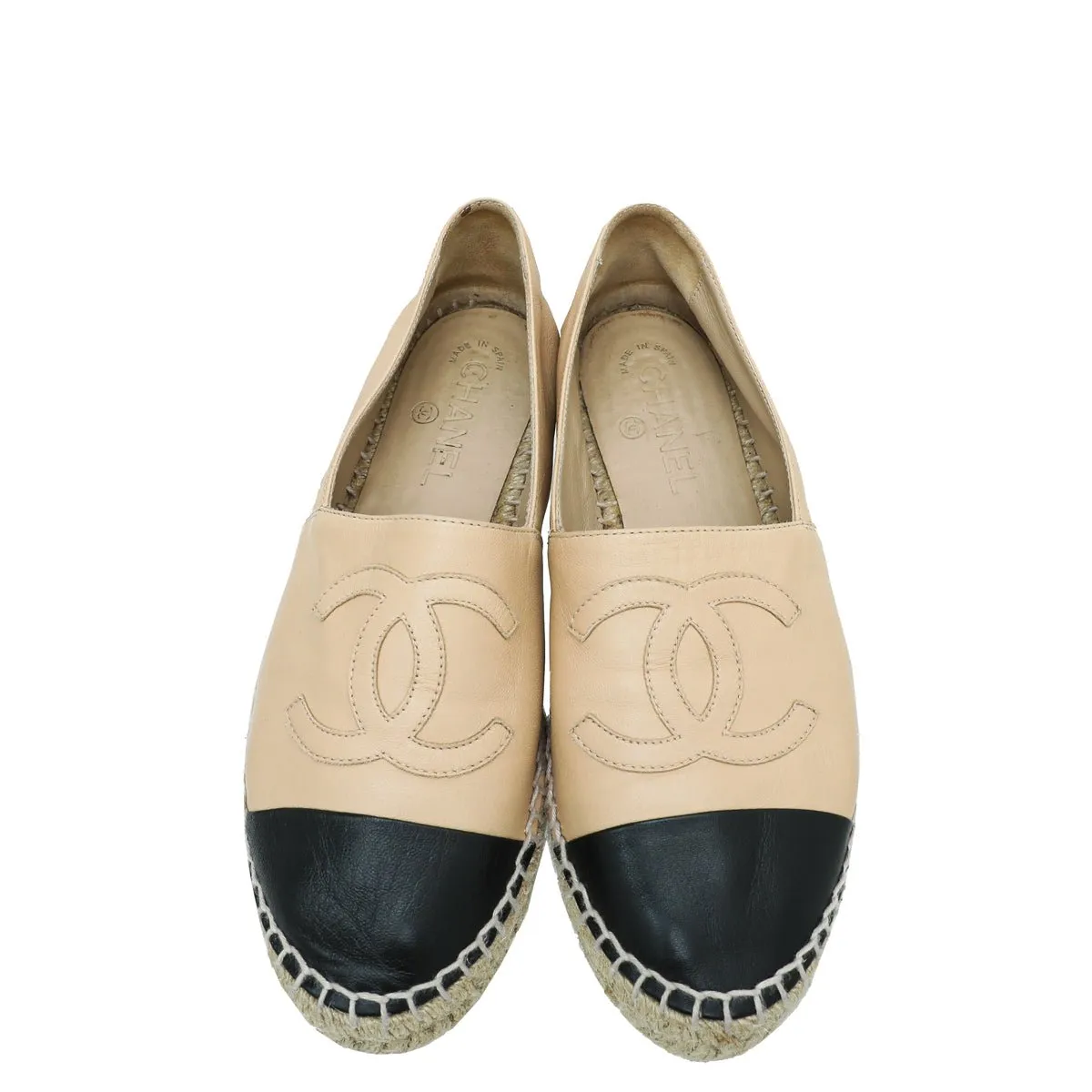 Chanel Bicolor CC Espadrille 38