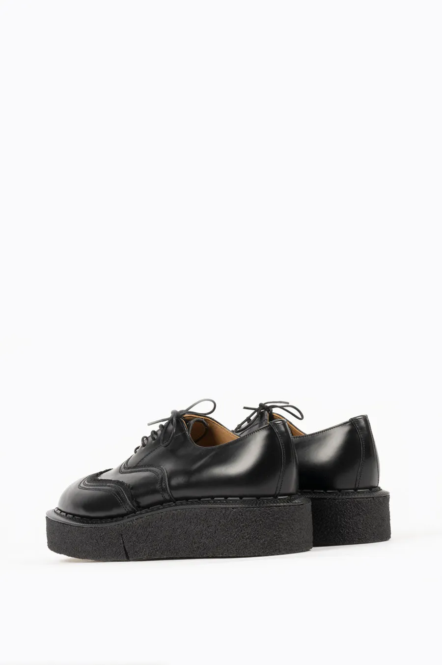 COMME DES GARCONS HOMME PLUS X GEORGE COX LACE-UP CREEPERS BLACK