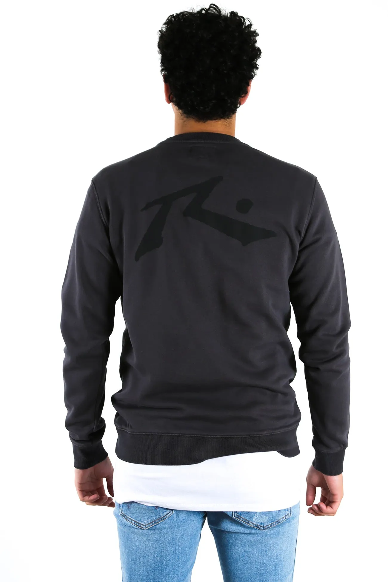 Comp Wash Crew Fleece Coal