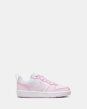 Court Borough Low RC Grade School White/Pink Foam