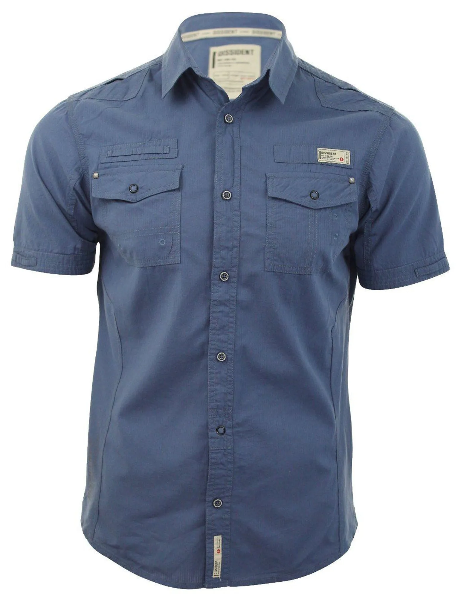 Dissident Vantage indigo cotton shirt
