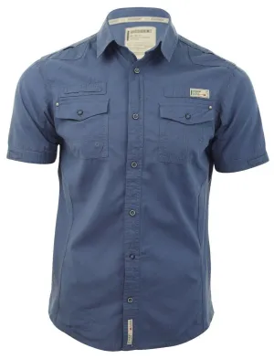 Dissident Vantage indigo cotton shirt