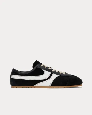 Dustin Suede Leather Black Low Top Sneakers
