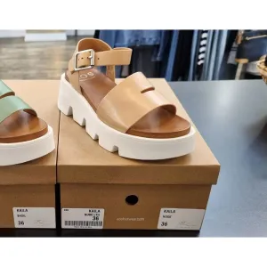 EOS Kaila Nude Leather Sandals