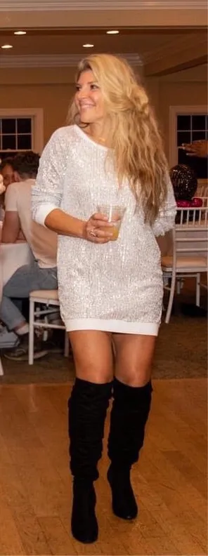 Everyday Glam Boxy Sequin Mini Dress