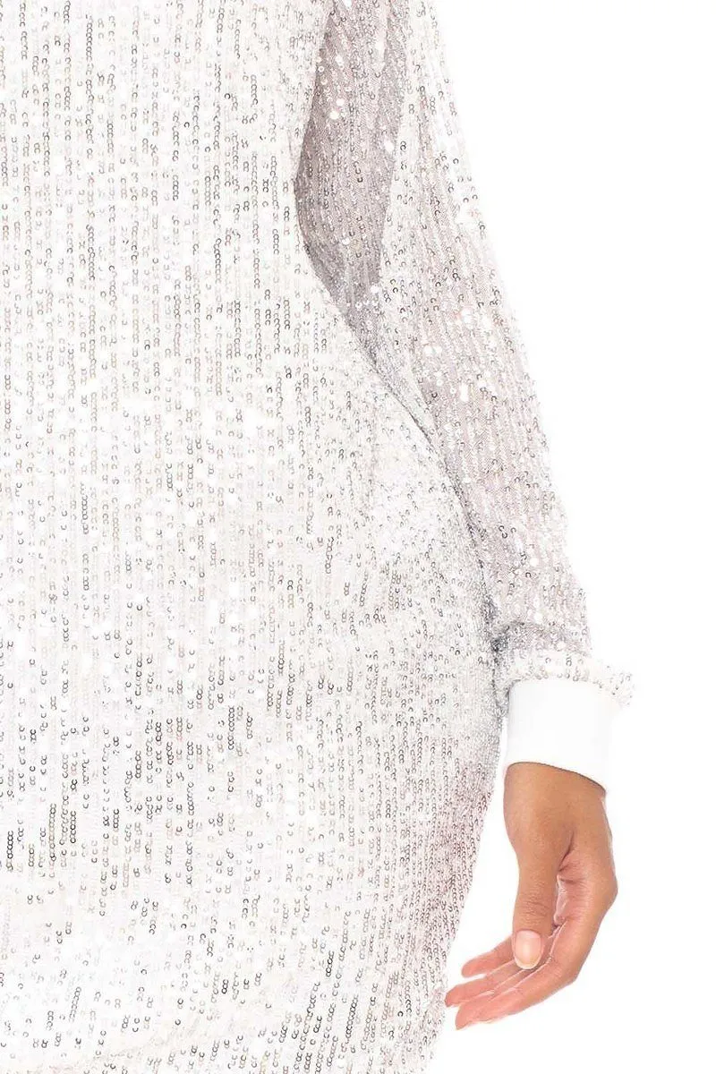 Everyday Glam Boxy Sequin Mini Dress