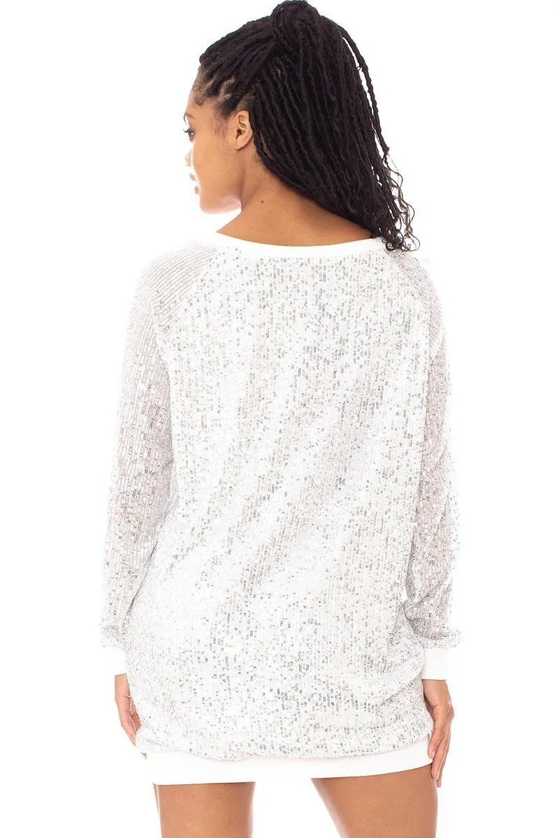 Everyday Glam Boxy Sequin Mini Dress