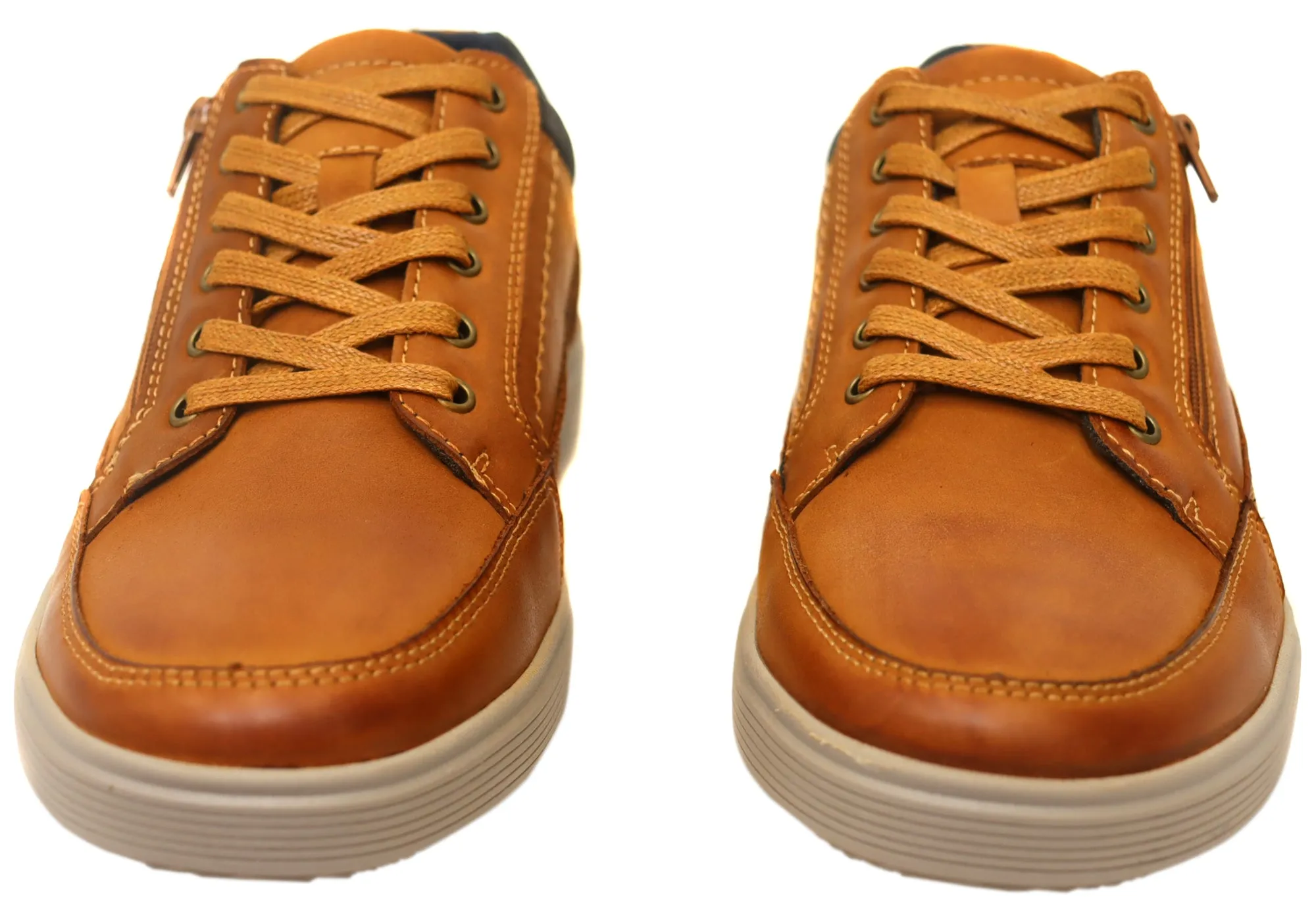 Explorer Rico Mens Comfortable Leather Lace Up Casual Shoes
