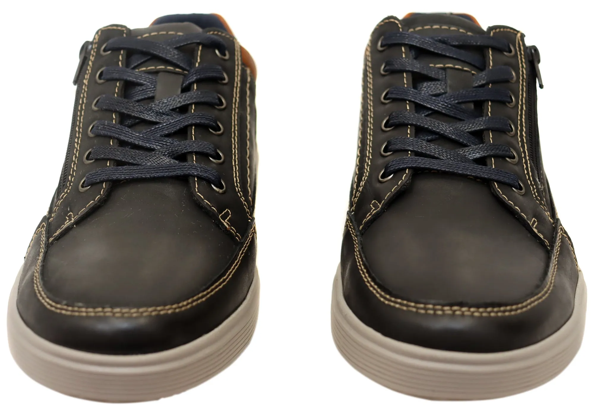 Explorer Rico Mens Comfortable Leather Lace Up Casual Shoes