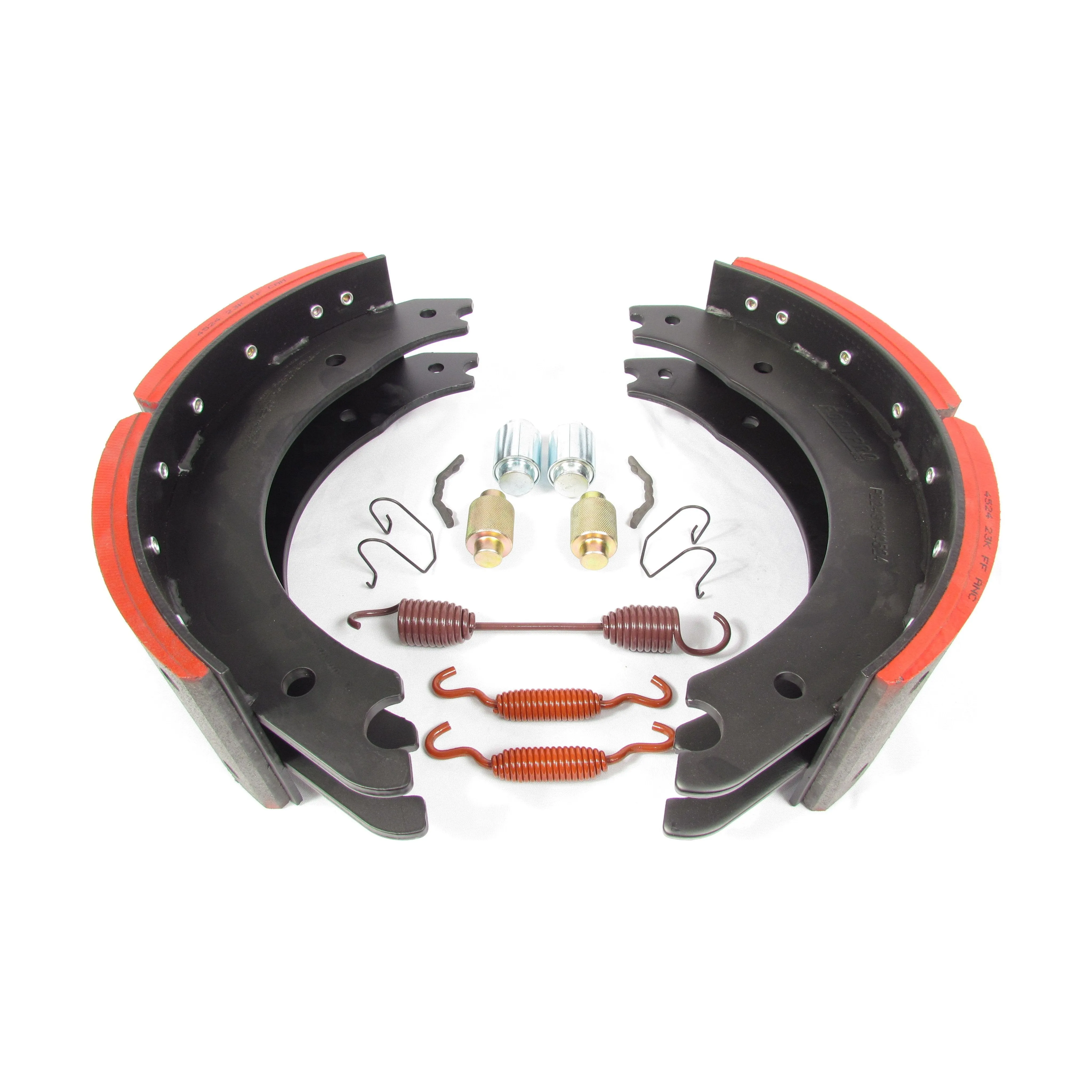 Fortpro 4524Q Mack Front Brake Shoe Box Kit - GAWR 23K - Brake Size 16 1/2" x 5" | F224918