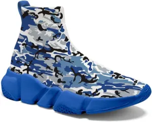 Hetios Men's Camouflage Shoes - Lightweight Breathable Walking Shoes Sock Shoes Workout Casual Running Shoes