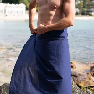 Indigo Cotton Mens Sarong