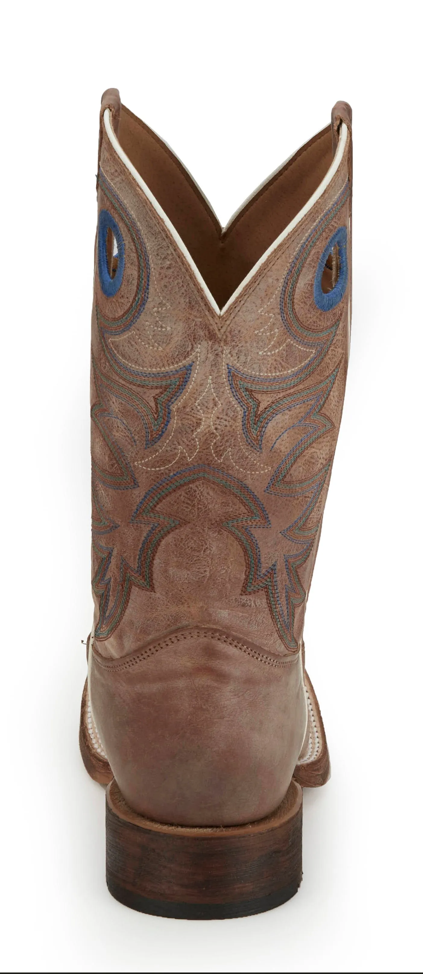 Justin Men's Bent Rail Caddo Tan Square Toe Western Boots BR744
