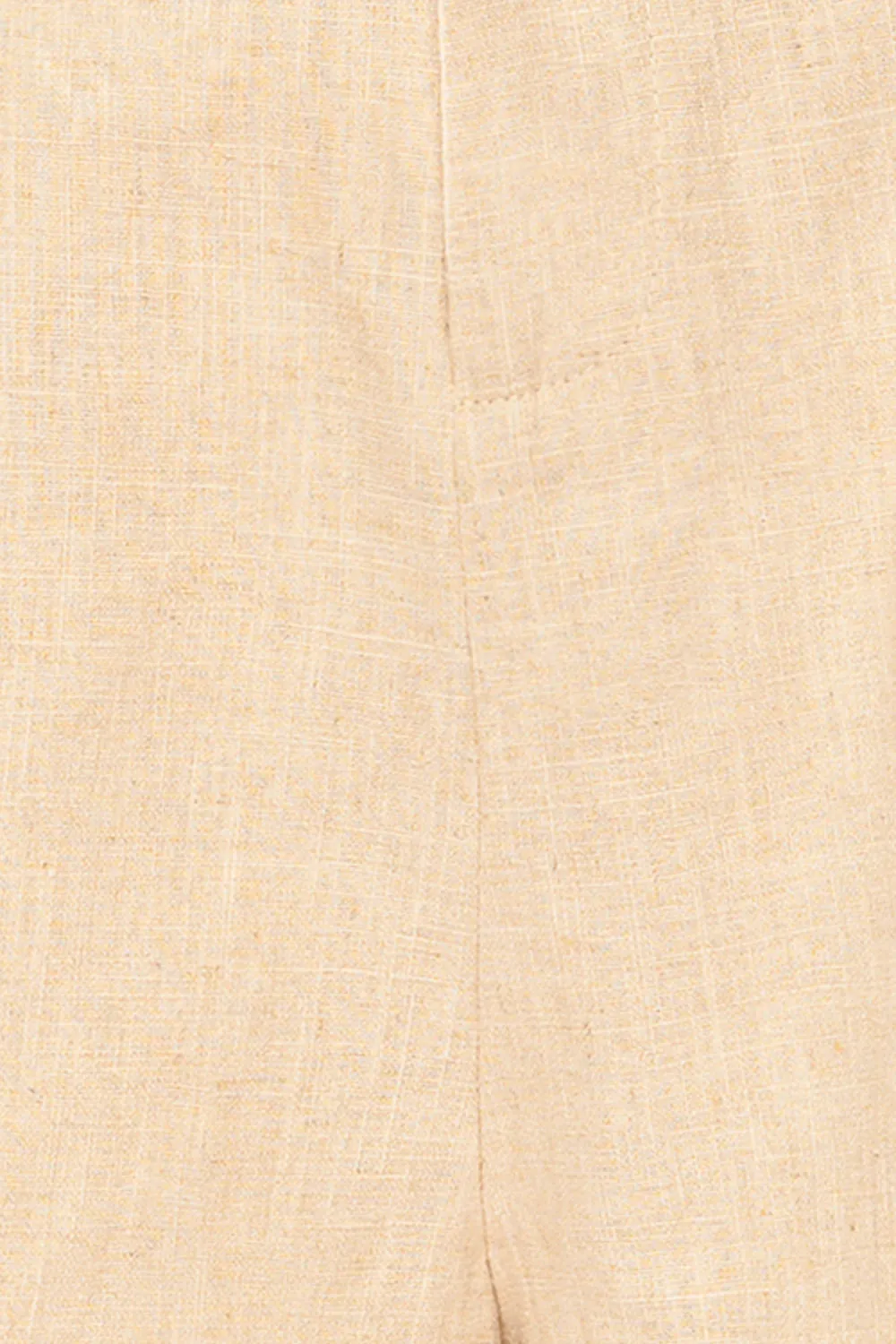 Lokeren | Beige High-Waisted Linen Shorts