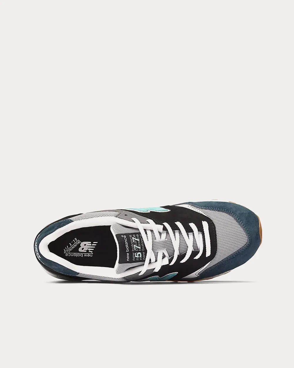 Made in UK 577 Black with Grey Low Top Sneakers