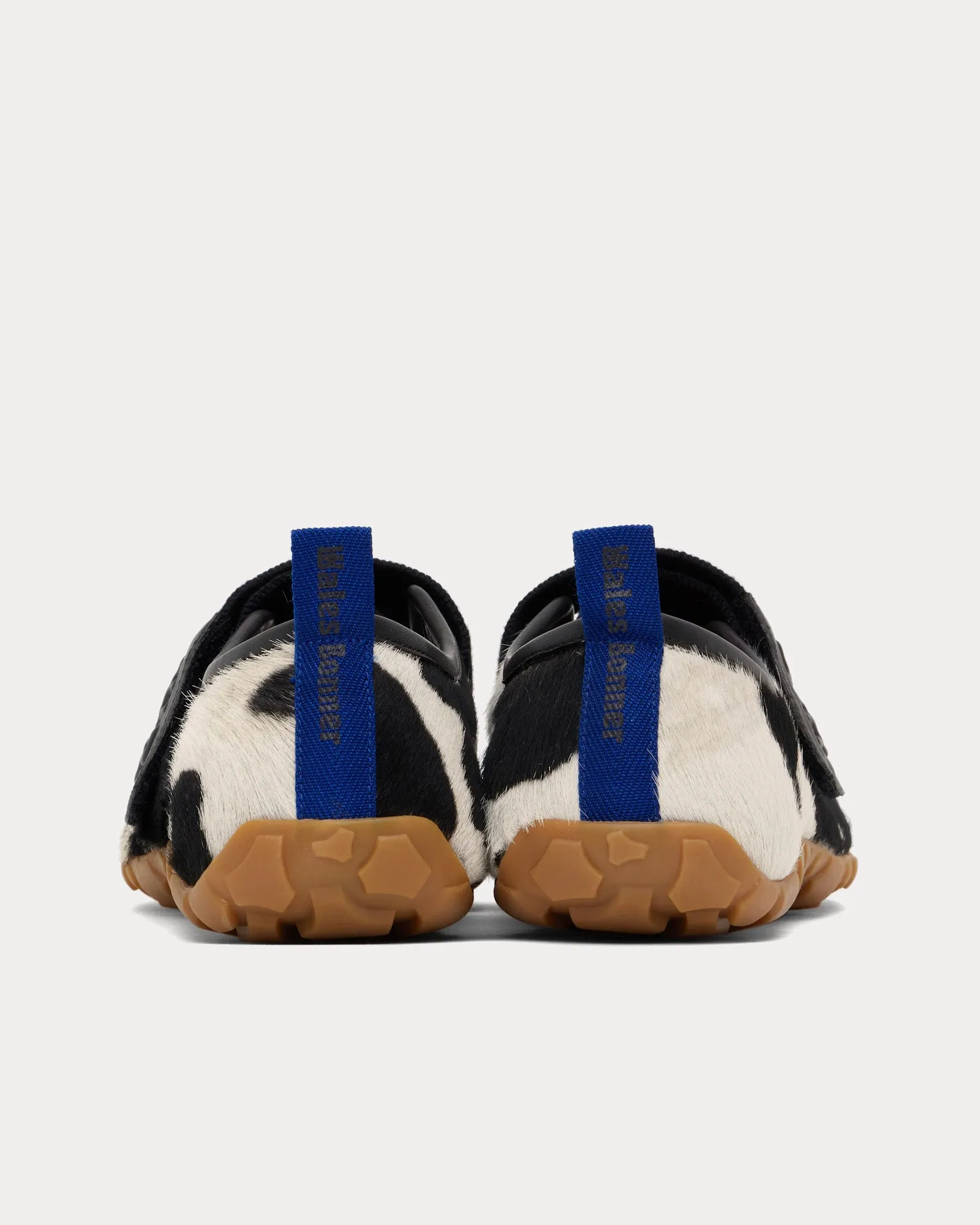 Mary-Jane Flat White / Black Slip On Sneakers