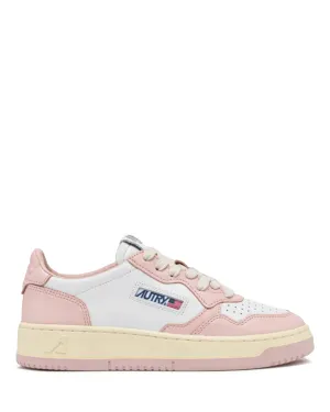 Medalist Low Wom White/Pink Leather