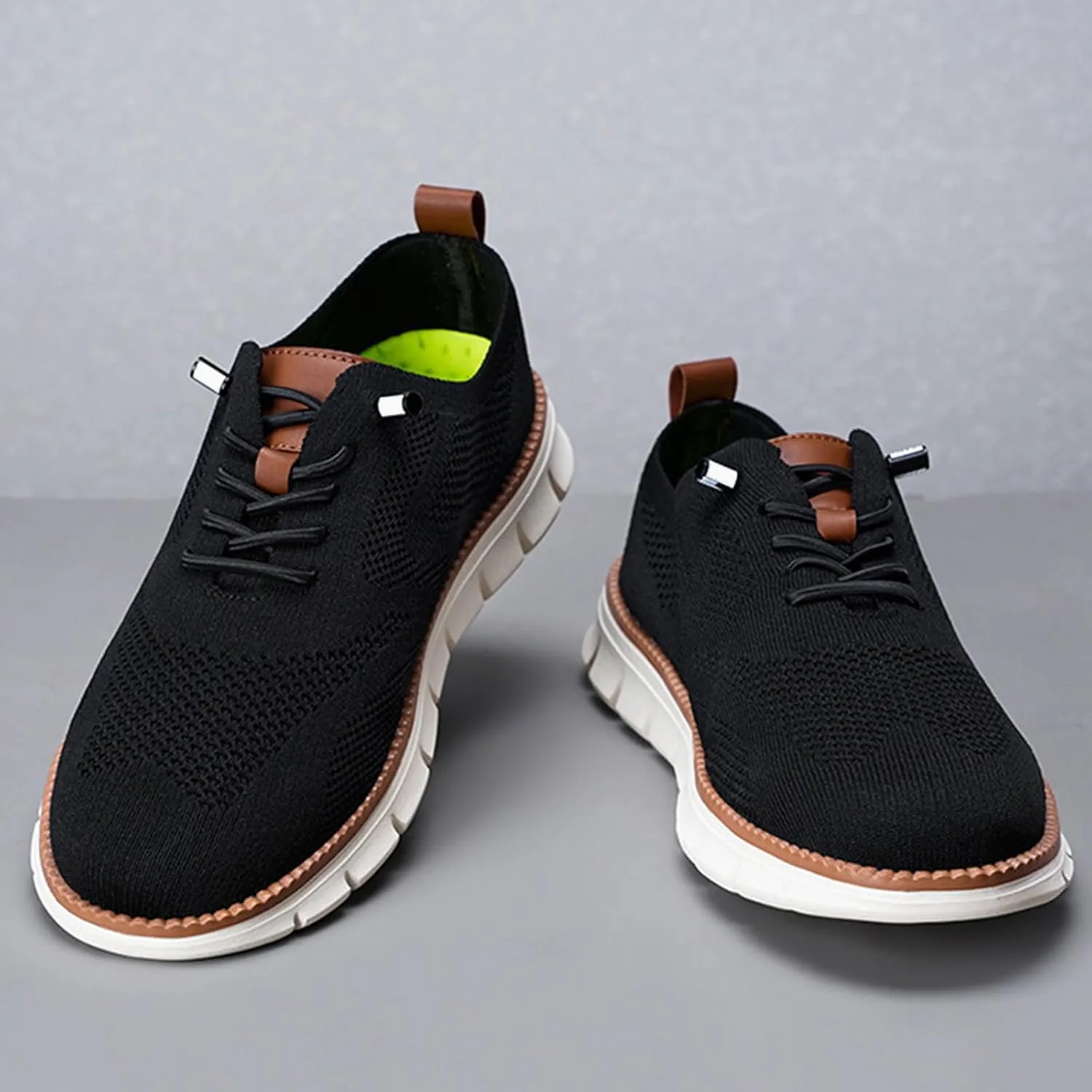 Men's Casual Sneakers Non-Slip Running Shoes Lightweight Lacer Business Mesh Breathable Walking Workout Shoes
