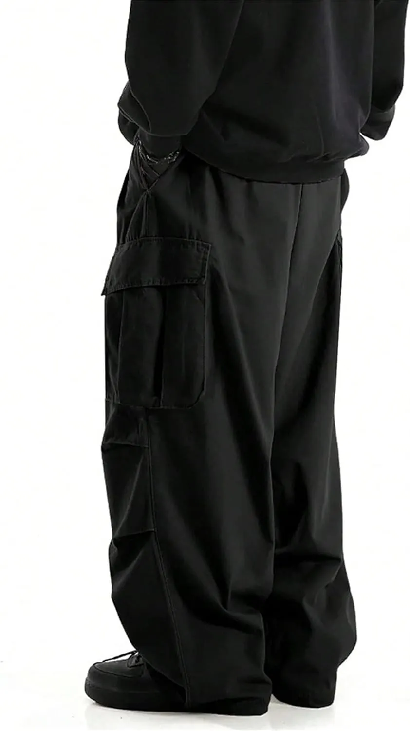 Men's Loose Fit Fashion Street Pants Casual Comfort Cargo Trousers Solid Lightweight Outdoor Sweatpants