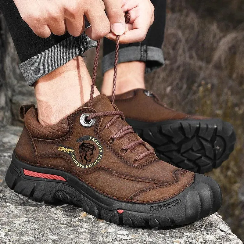 Men's Sports & Travel Outdoor Hiking Shoes Leather  Sneakers Footwear