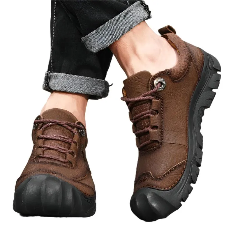 Men's Sports & Travel Outdoor Hiking Shoes Leather  Sneakers Footwear